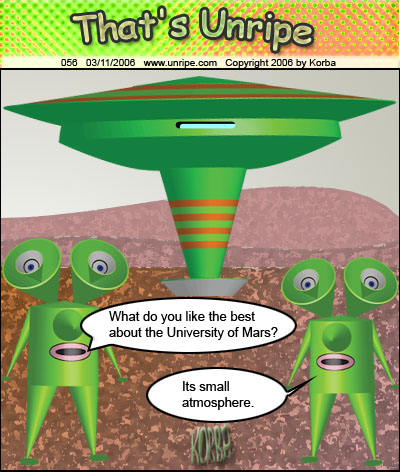 cartoon 56, university of mars